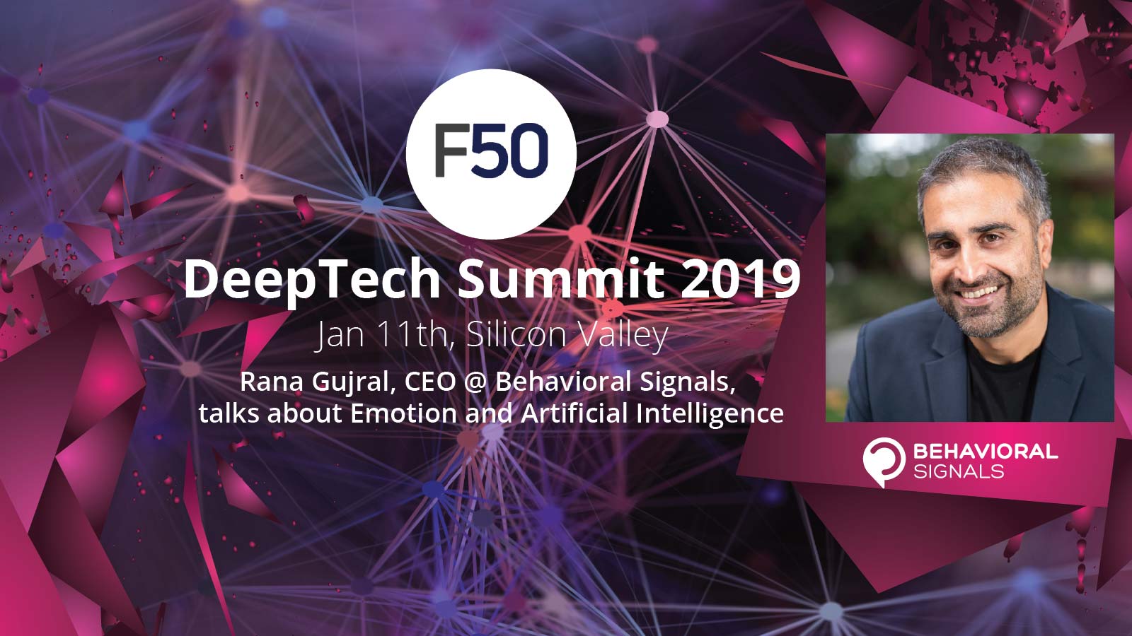 Rana Gujral speaking at DeepTech